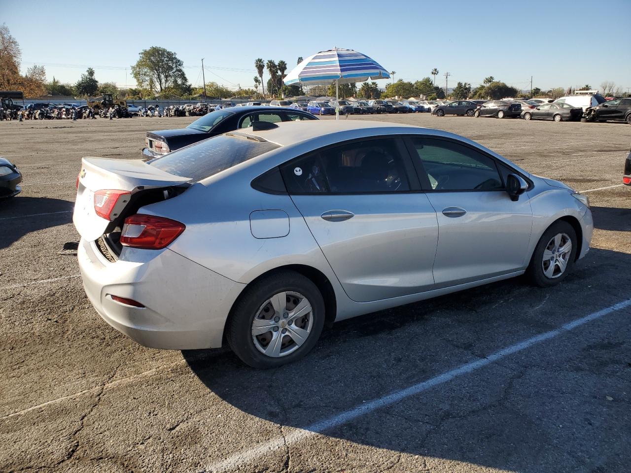 2017 Chevrolet Cruze VIN 1G1BC5SM1H7115943 Copart auction photo, all over damage thumbnail 3