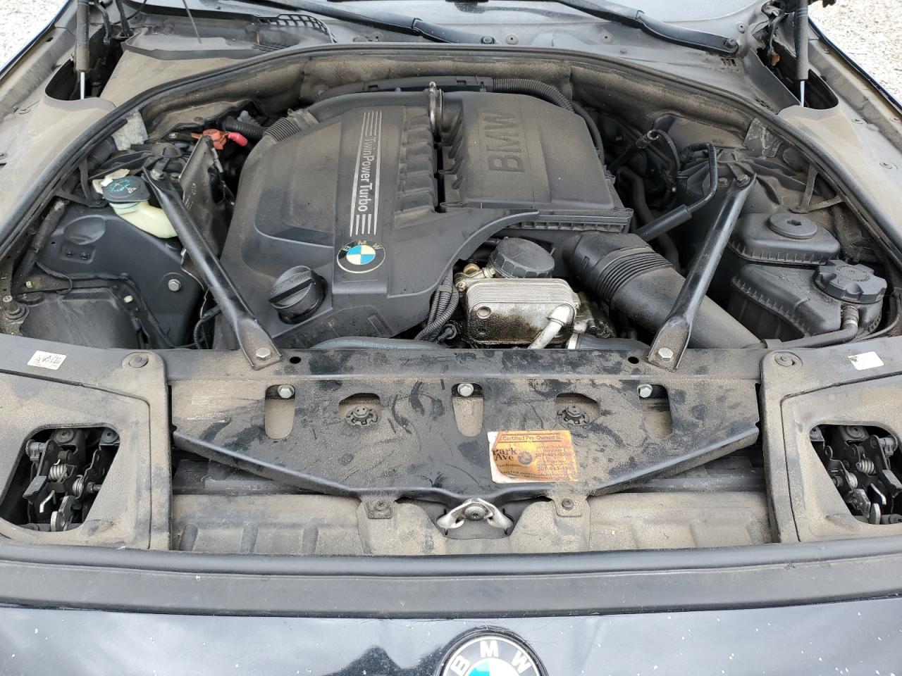 2013 BMW 5er VIN WBAFU7C54DDU71093 Copart auction photo, undercarriage damage thumbnail 11