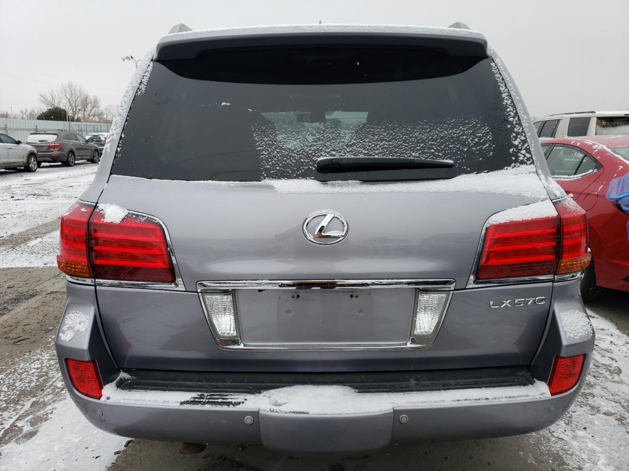 2011 Lexus LX VIN JTJHY7AX3B4069631 Copart auction photo, front end / side damage thumbnail 6