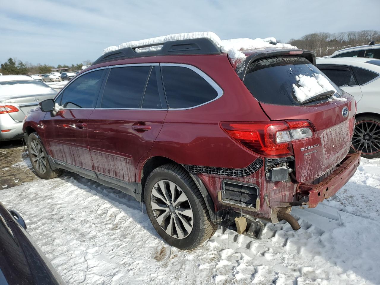 2015 Subaru Outback VIN 4S4BSALC3F3357321 Copart auction photo, front end / rear end damage thumbnail 2