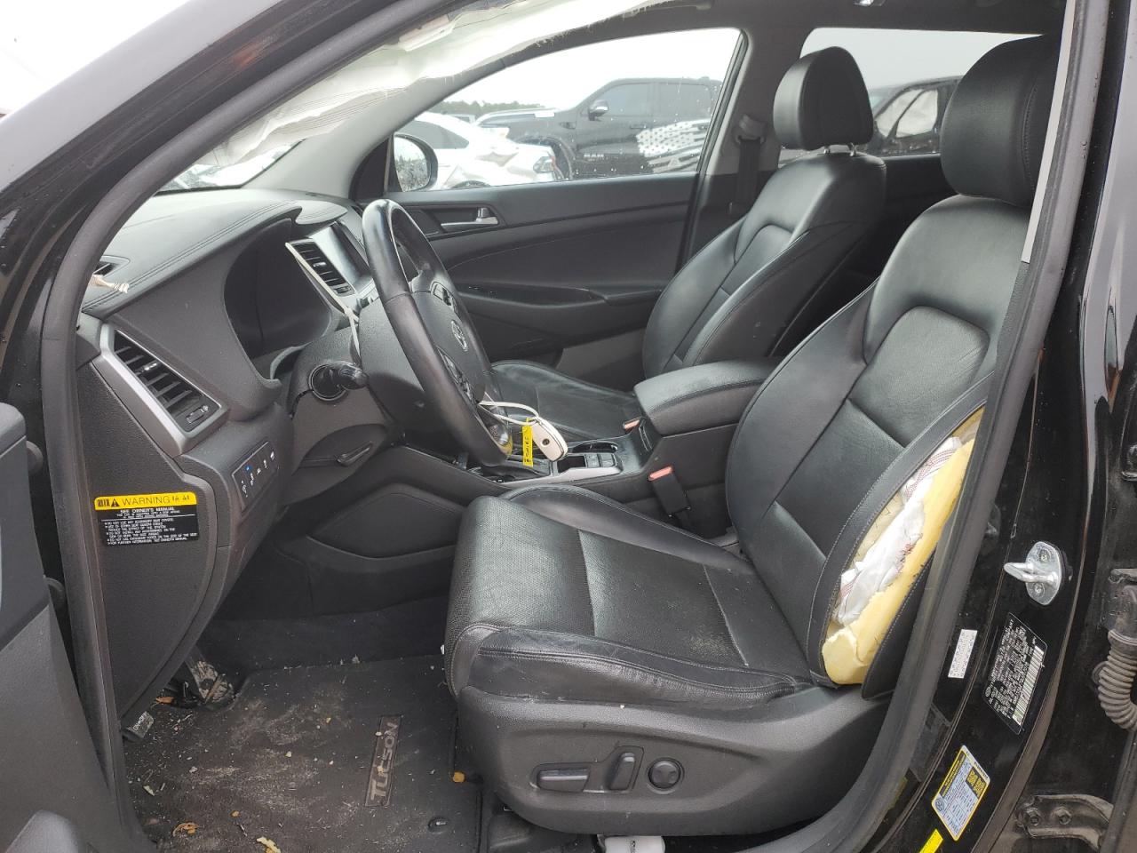2016 Hyundai Tucson VIN KM8J33A27GU057078 Copart auction photo, side / front end damage thumbnail 7