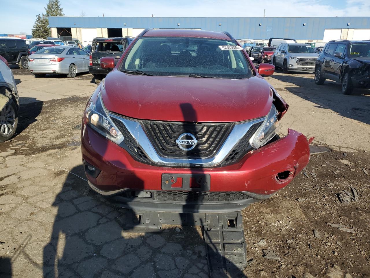 2018 Nissan Murano VIN 5N1AZ2MH8JN133028 Copart auction photo, front end damage thumbnail 5