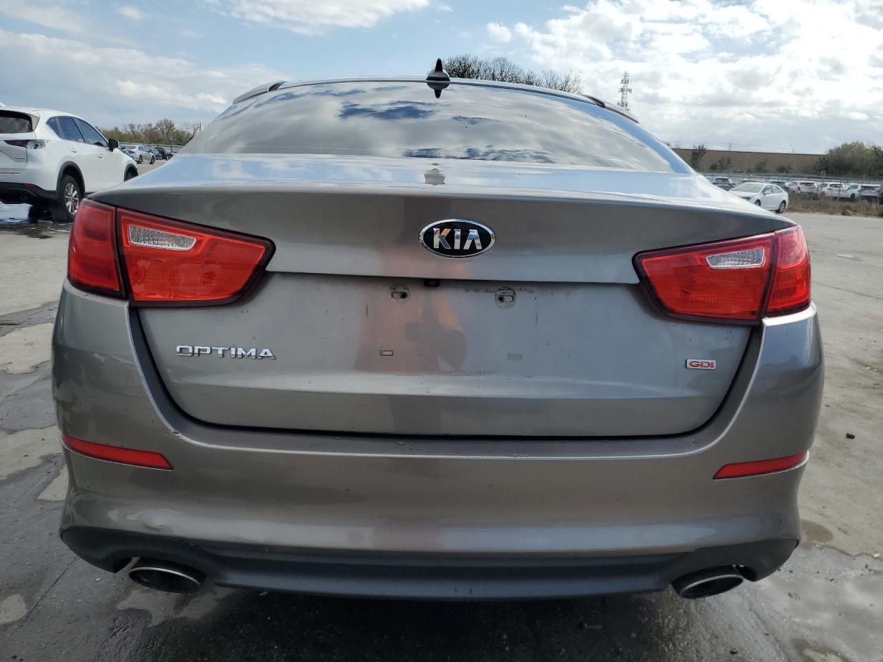 2015 KIA Optima VIN 5XXGM4A78FG516944 Copart auction photo, side / front end damage thumbnail 6