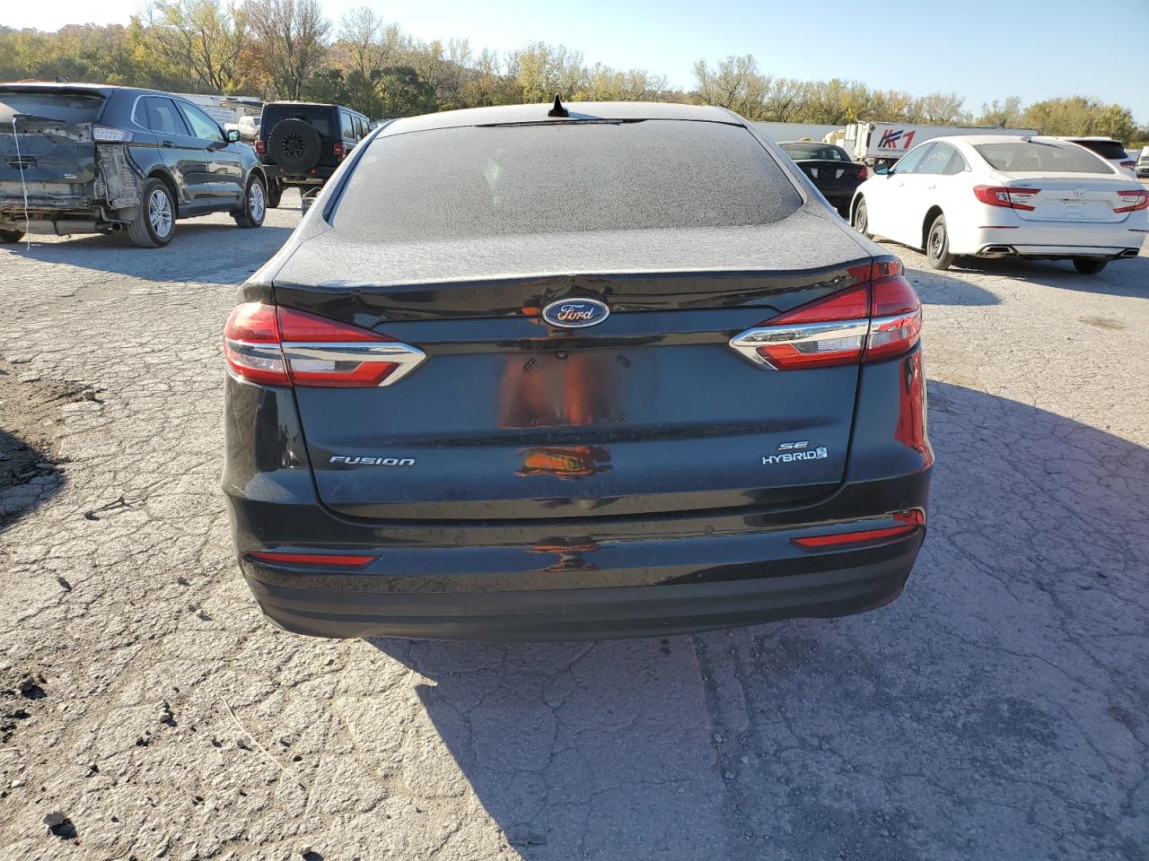 2019 Ford Fusion VIN 3FA6P0LU6KR152295 Copart auction photo, front end / side damage thumbnail 6