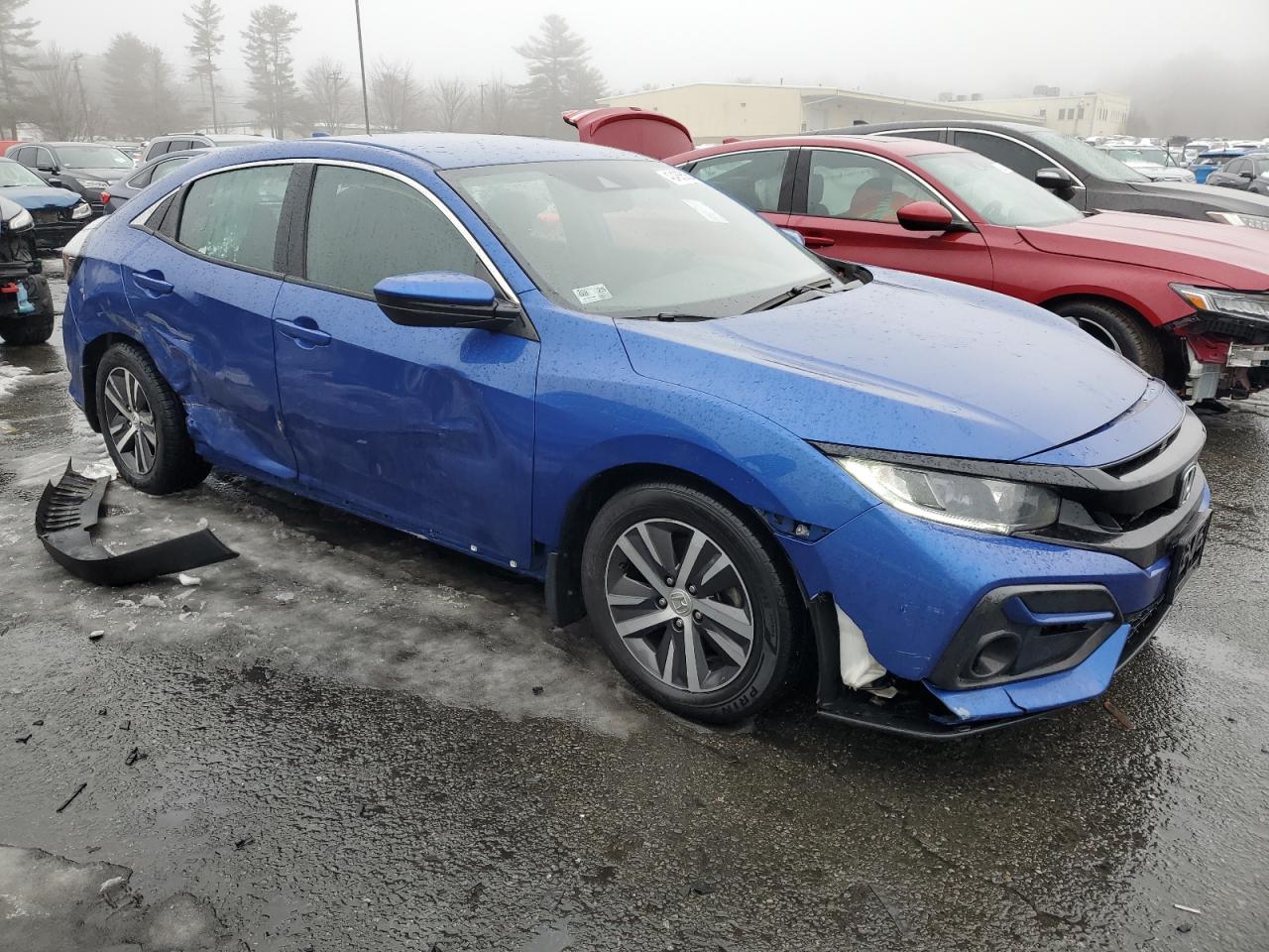 2020 Honda Civic VIN SHHFK7H3XLU421126 Copart auction photo, side / front end damage thumbnail 4
