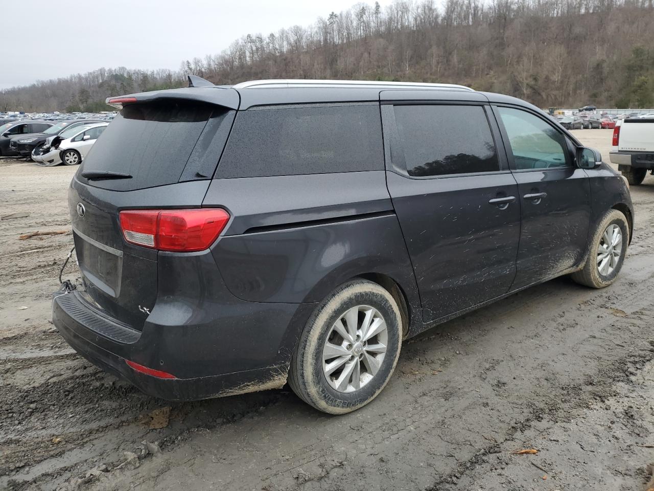 2016 KIA Sedona VIN KNDMB5C10G6085099 Copart auction photo, rear end / side damage thumbnail 3