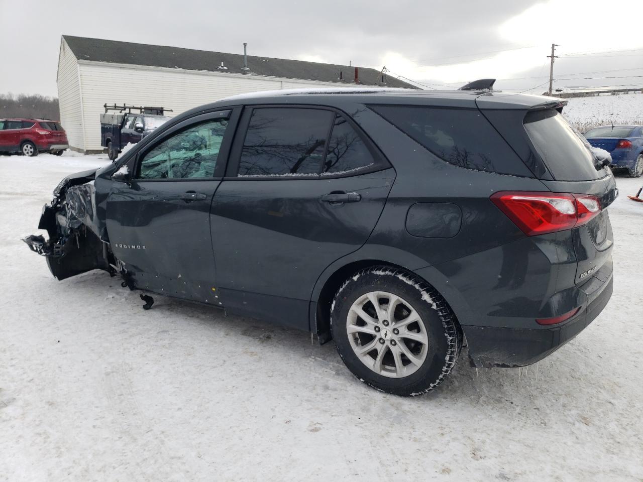2020 Chevrolet Equinox VIN 3GNAXSEVXLS667615 Copart auction photo, front end / side damage thumbnail 2