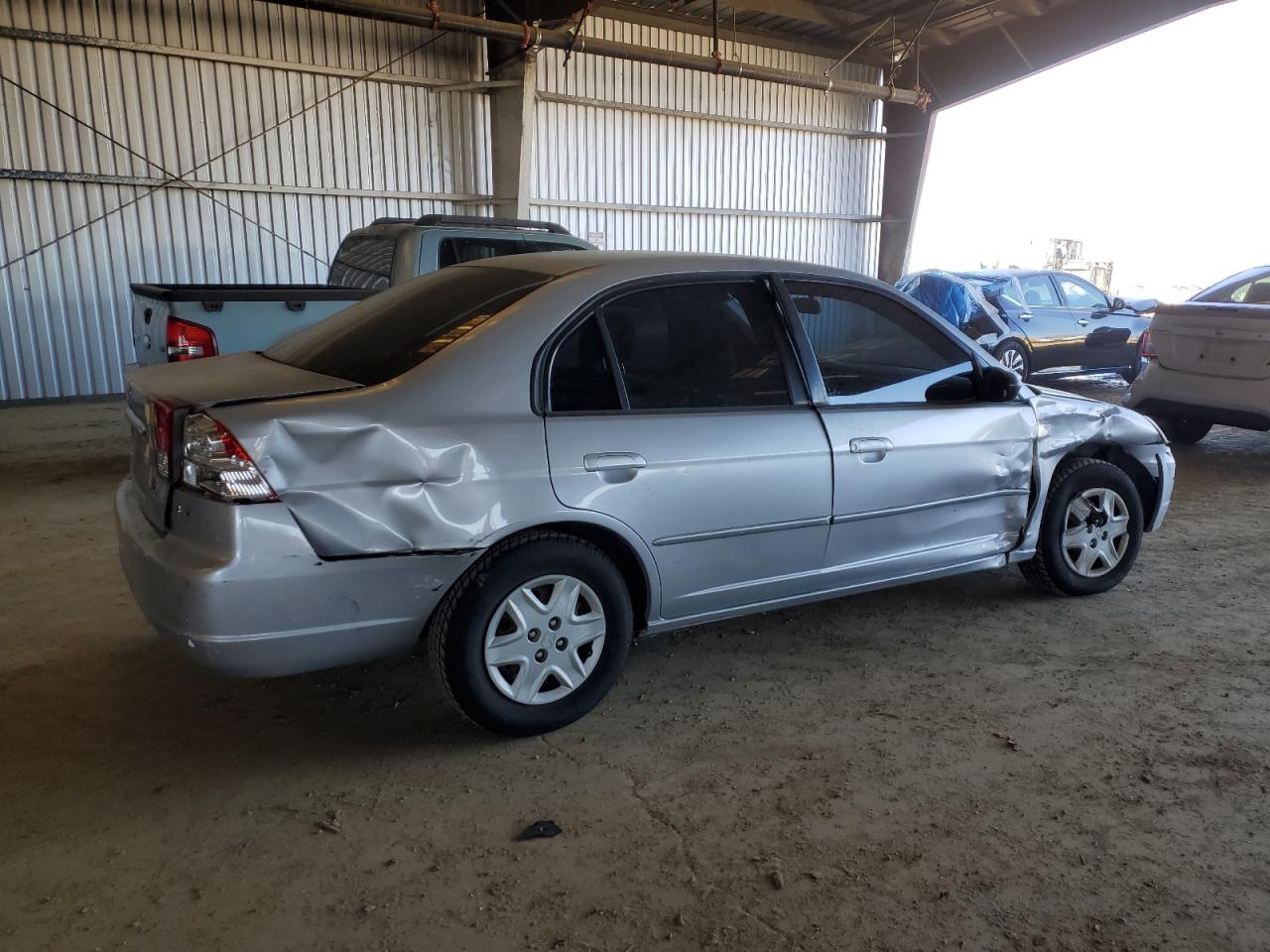 2003 Honda Civic VIN 2HGES16503H620034 Copart auction photo, all over damage thumbnail 3