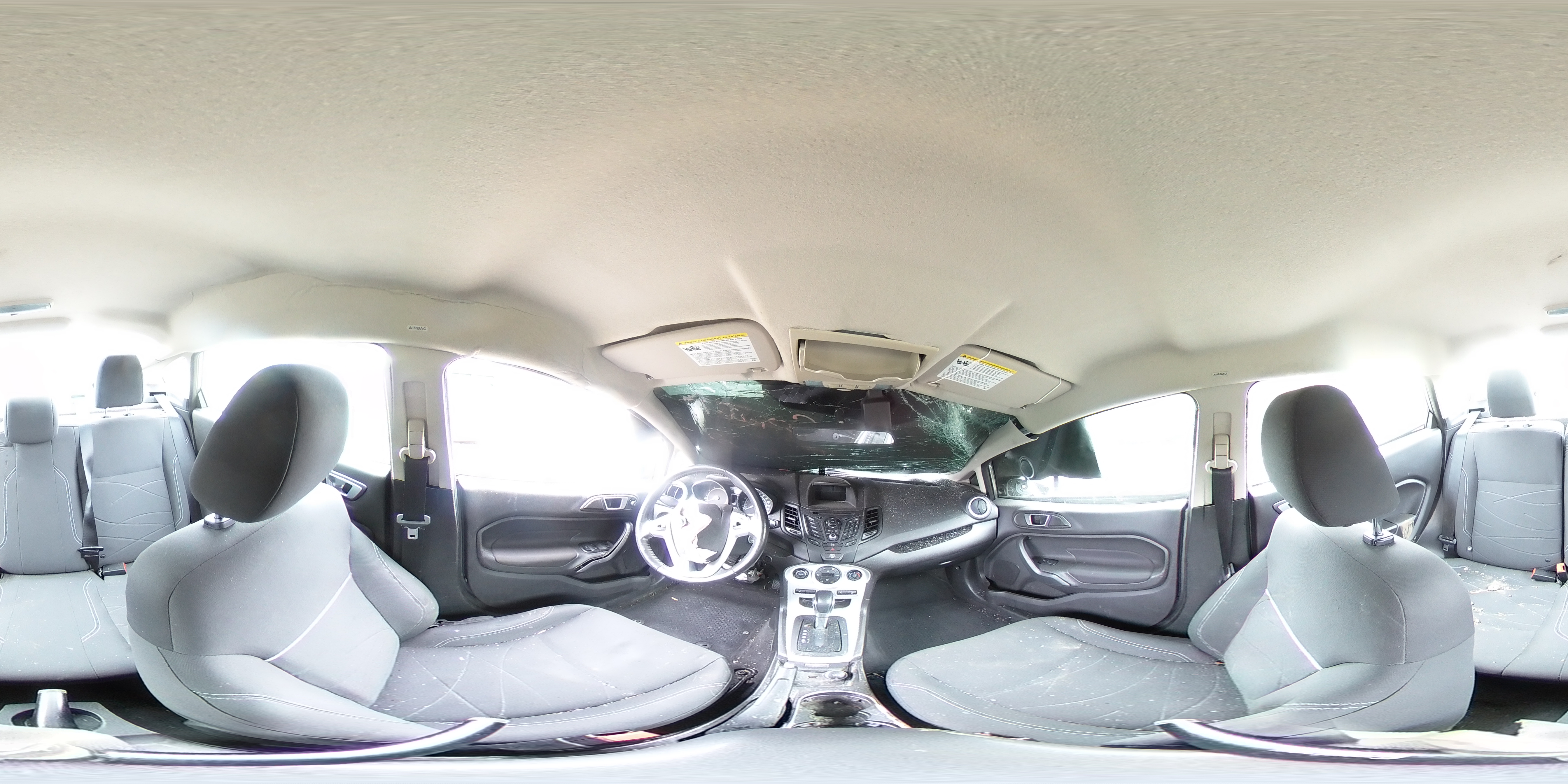 2014 Ford Fiesta VIN 3FADP4BJ1EM110382 Copart auction photo, all over / undercarriage damage thumbnail 12