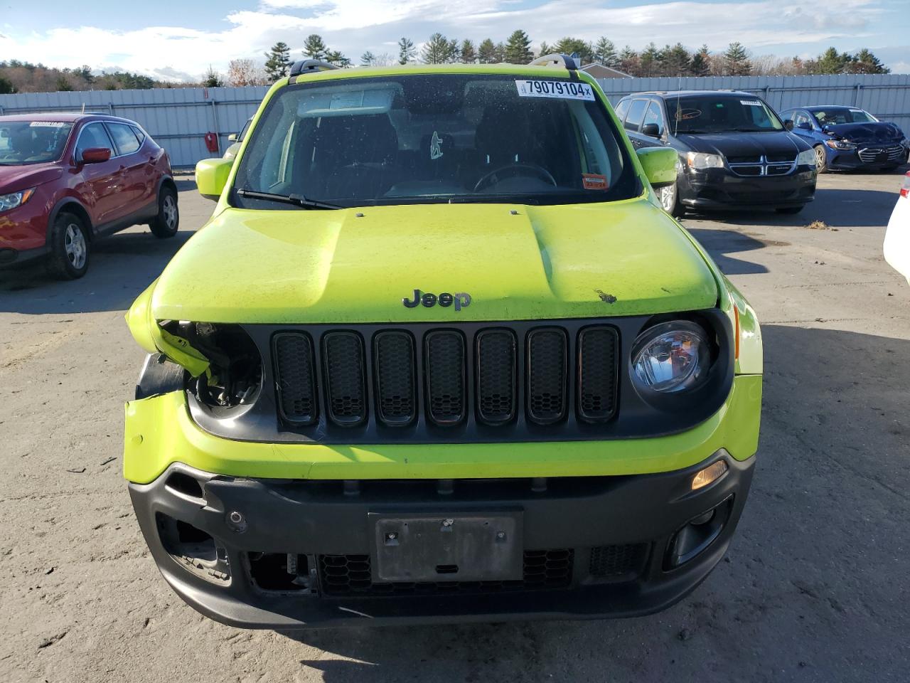 2018 Jeep Renegade VIN ZACCJBBB2JPG98952 Copart auction photo, front end damage thumbnail 5