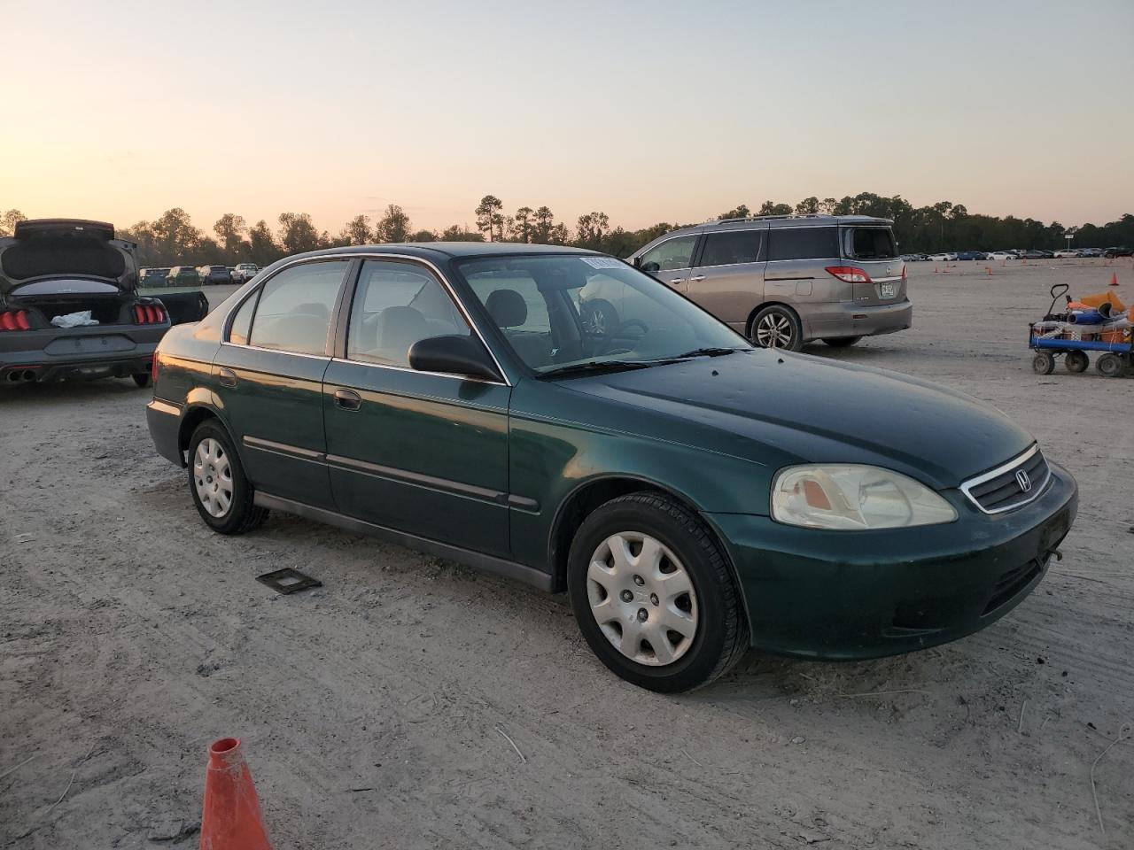 1999 Honda Civic VIN 1HGEJ6674XL010406 Copart auction photo, side damage thumbnail 4