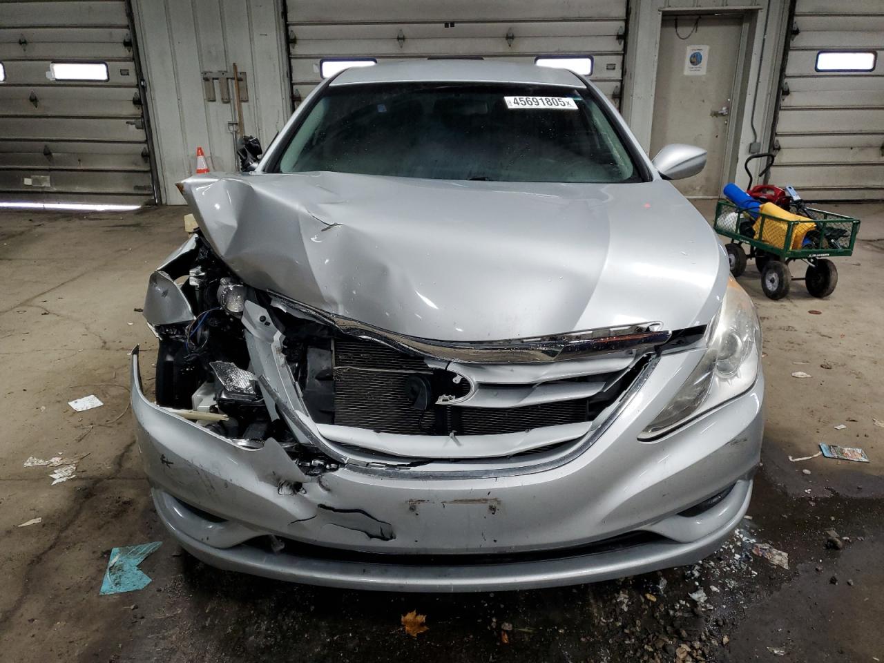 2012 Hyundai Sonata VIN 5NPEB4AC2CH349832 Copart auction photo, front end / vandalism damage thumbnail 5