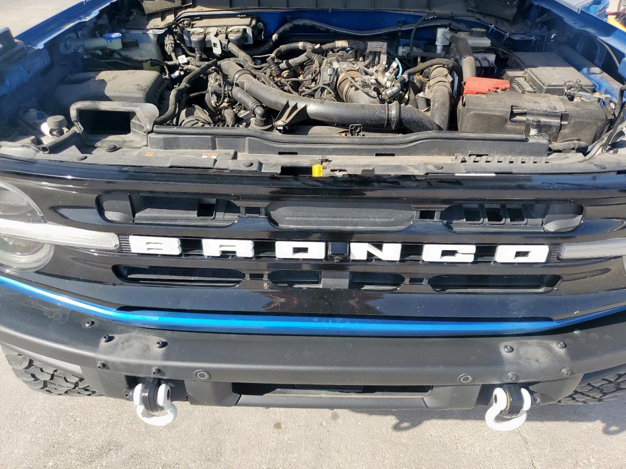 2022 Ford Bronco VIN 1FMEE5DP8NLB44859 Copart auction photo, front end / side damage thumbnail 12