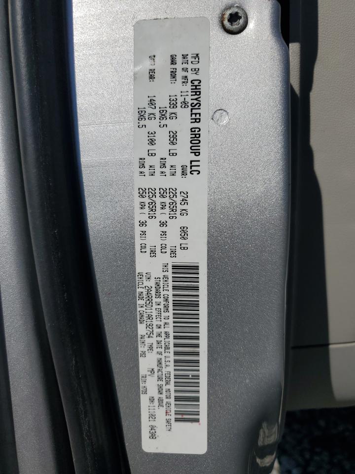 2010 Chrysler Town & Country VIN 2A4RR5D11AR192754 Copart auction photo, front end damage thumbnail 13