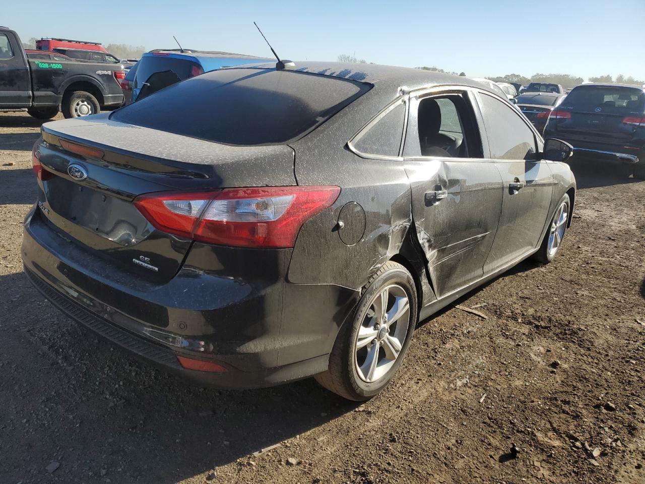 2014 Ford Focus VIN 1FADP3F22EL228066 Copart auction photo, side damage thumbnail 3