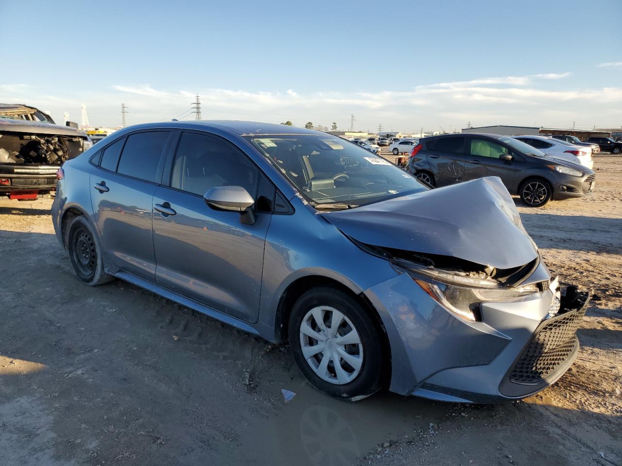 2020 Toyota Corolla VIN JTDEPRAE8LJ025050 Copart auction photo, front end / side damage thumbnail 4