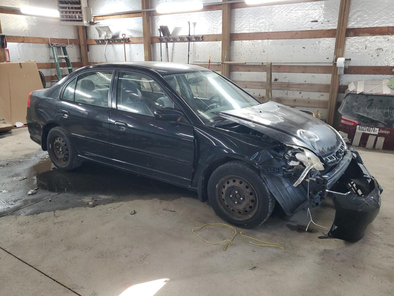 2005 Honda Civic VIN JHMES16555S008131 Copart auction photo, front end damage thumbnail 4