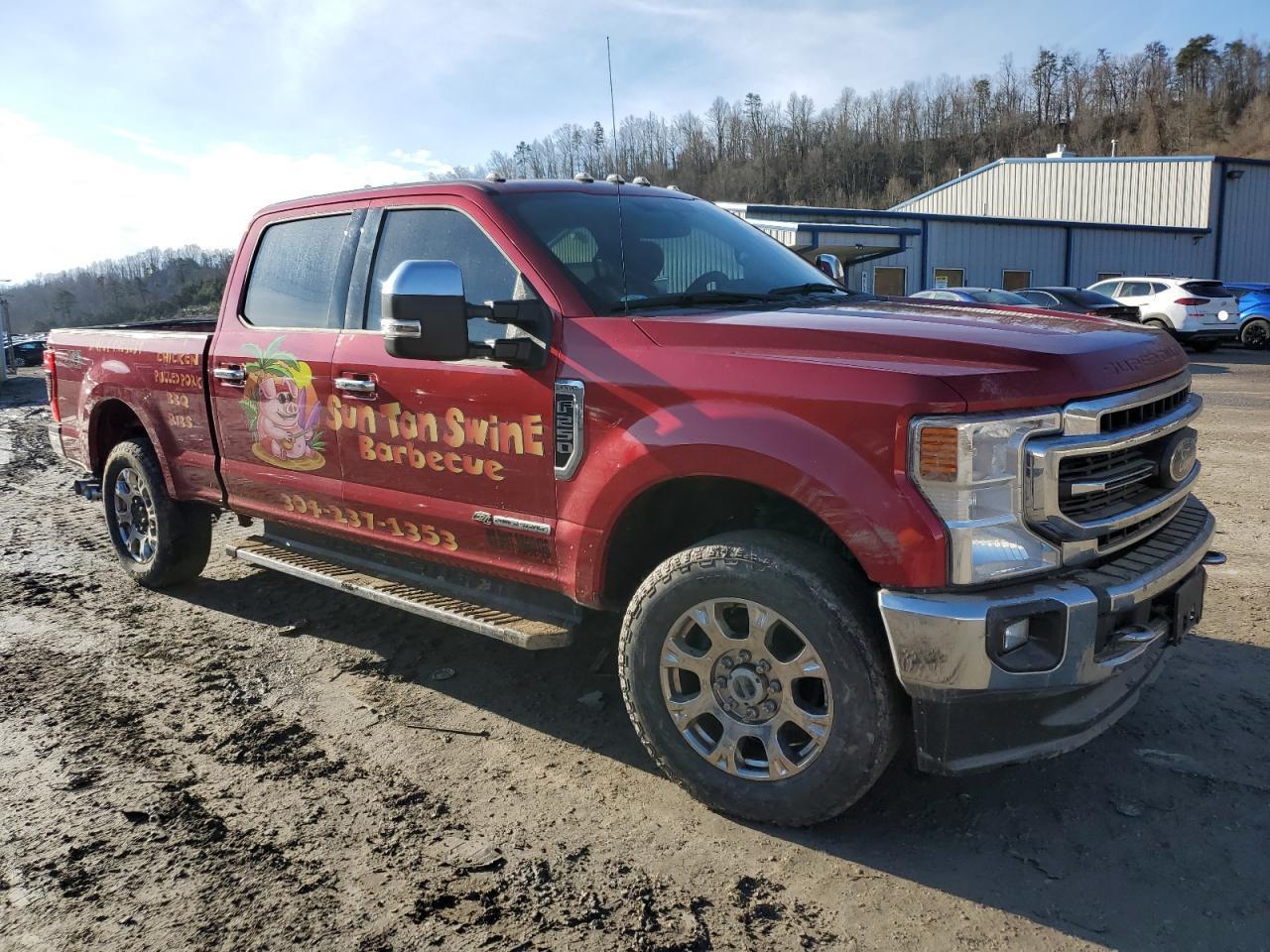 2020 Ford F250 VIN 1FT7W2BT7LEC18105 Copart auction photo, water/flood damage thumbnail 4