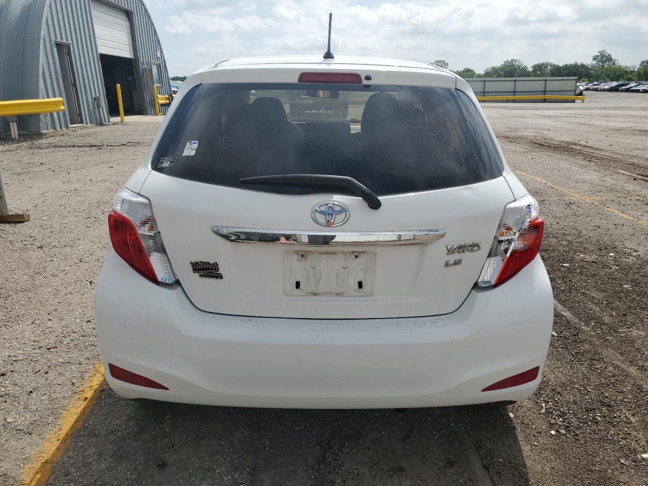 2012 Toyota Yaris VIN JTDKTUD33CD520993 Copart auction photo, all over damage thumbnail 6