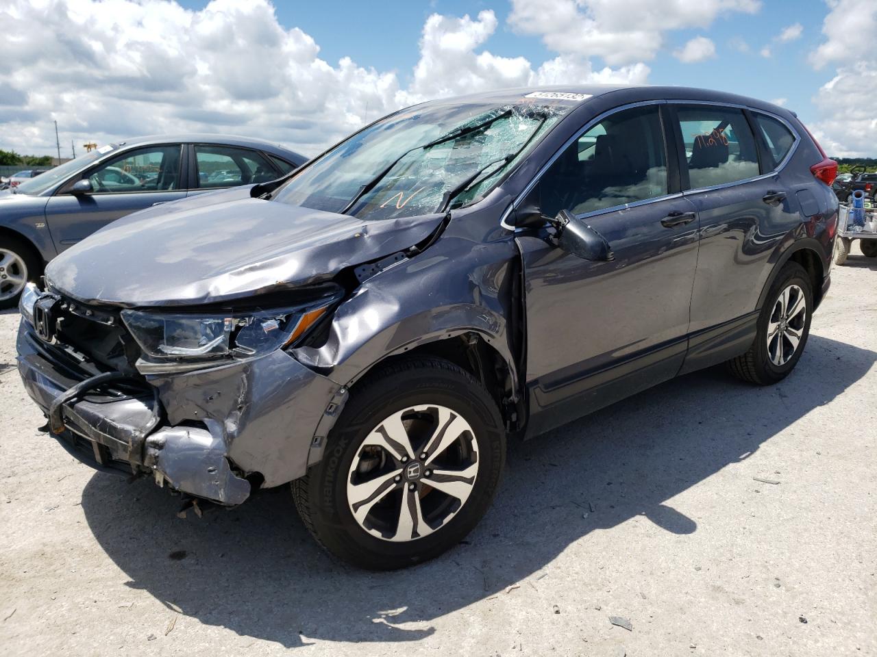 2018 Honda CR-V VIN 5J6RW6H32JL003483 Copart auction photo, front end damage thumbnail 2