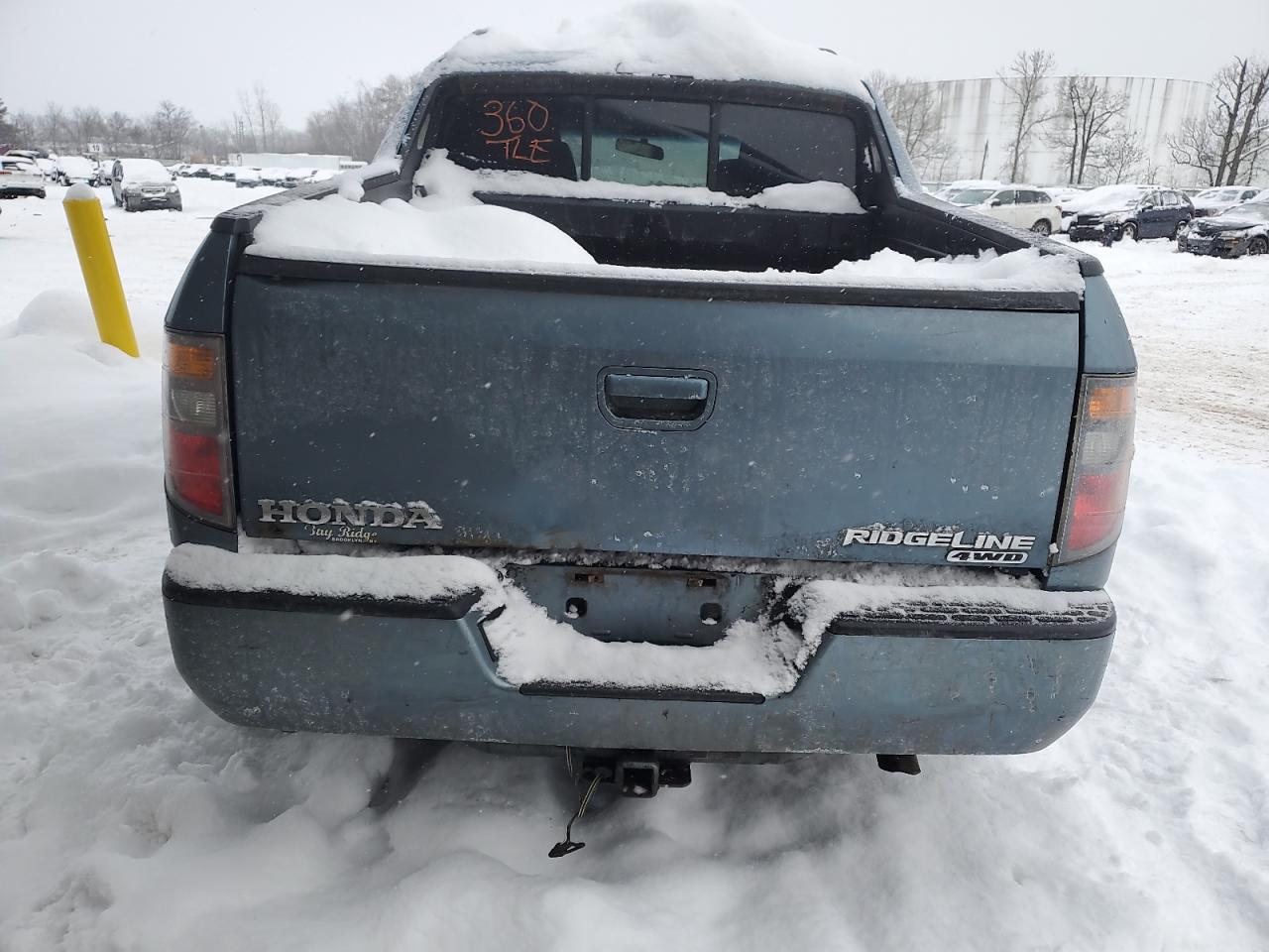 2006 Honda Ridgeline VIN 2HJYK16426H544349 Copart auction photo, front end / minor dent/scratches damage thumbnail 6