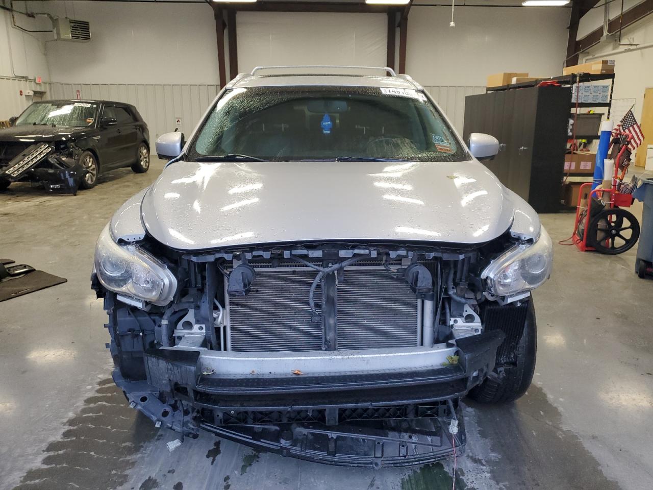 2013 Infiniti JX VIN 5N1AL0MM0DC351628 Copart auction photo, front end / rear end damage thumbnail 5