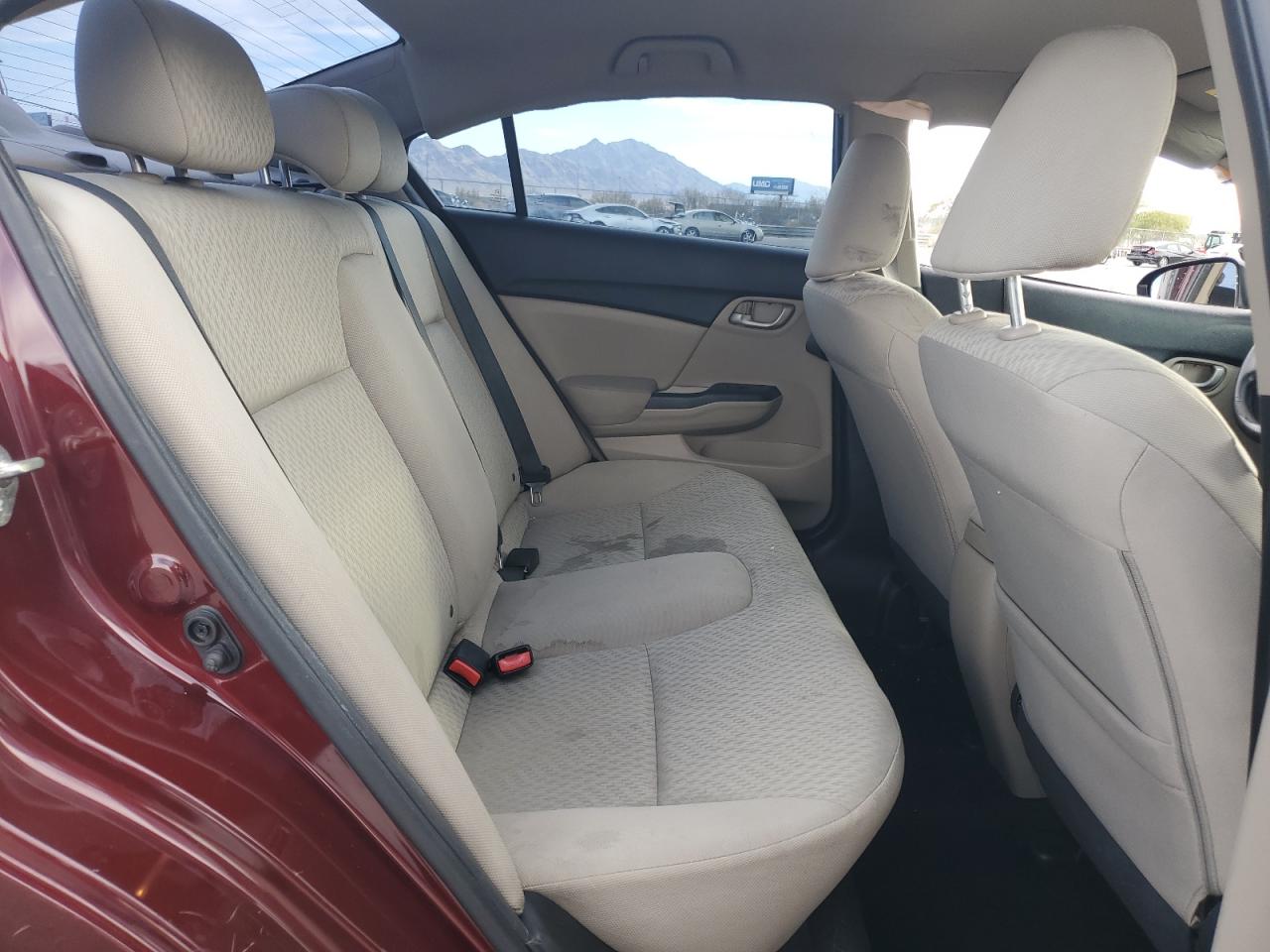 2015 Honda Civic VIN 2HGFB2F50FH561999 Copart auction photo, side damage thumbnail 11