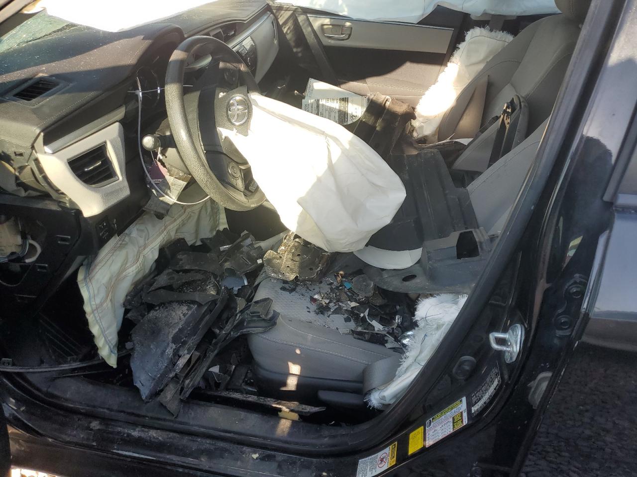 2016 Toyota Corolla VIN 2T1BURHE8GC588439 Copart auction photo, front end / rear end damage thumbnail 7
