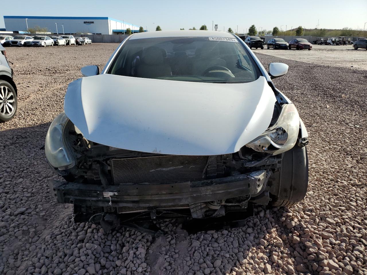 2012 Hyundai Elantra VIN 5NPDH4AE7CH067200 Copart auction photo, front end / side damage thumbnail 5