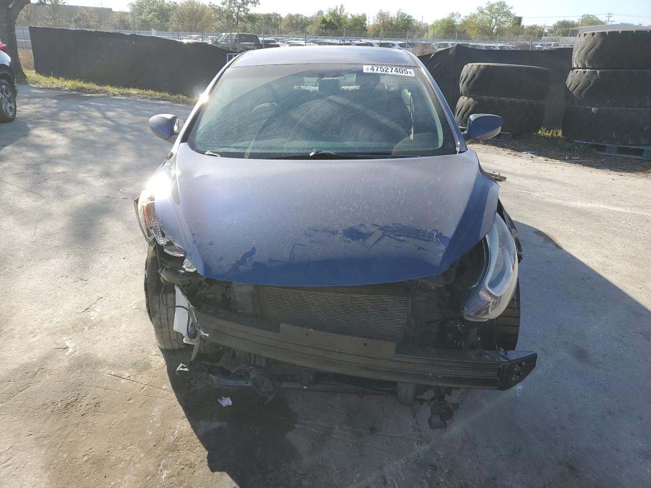 2016 Hyundai Elantra VIN 5NPDH4AE6GH785326 Copart auction photo, front end / side damage thumbnail 5