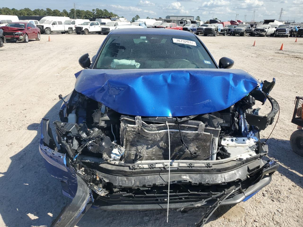 2022 Honda Civic VIN 2HGFE2F51NH594824 Copart auction photo, front end damage thumbnail 5
