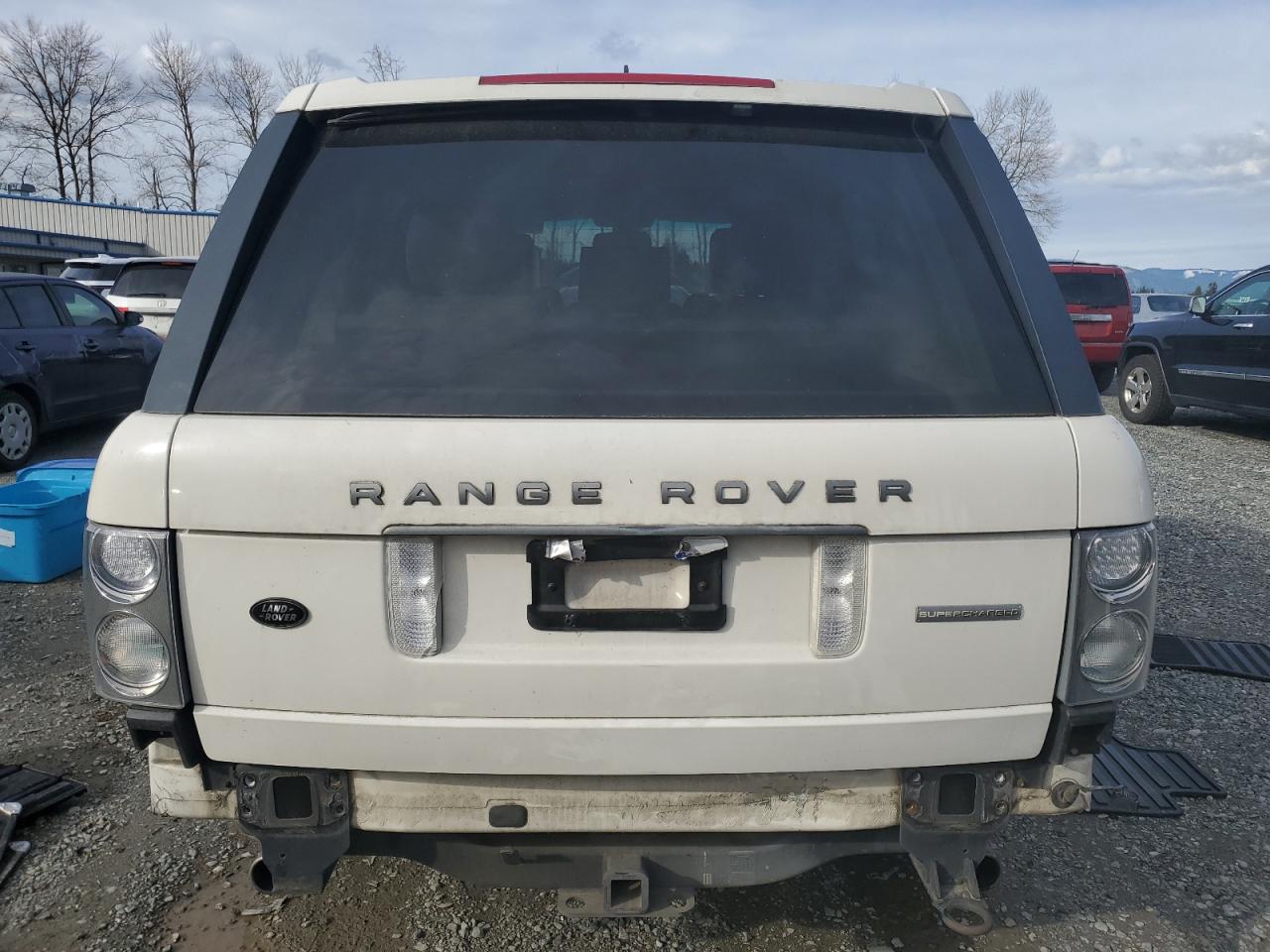 2008 Land Rover Range Rover VIN SALMF13498A292945 Copart auction photo, rear end damage thumbnail 6