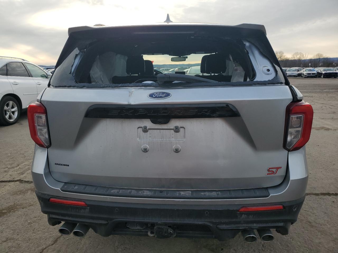 2020 Ford Explorer VIN 1FM5K8GC7LGB00537 Copart auction photo, rollover / top/roof damage thumbnail 6