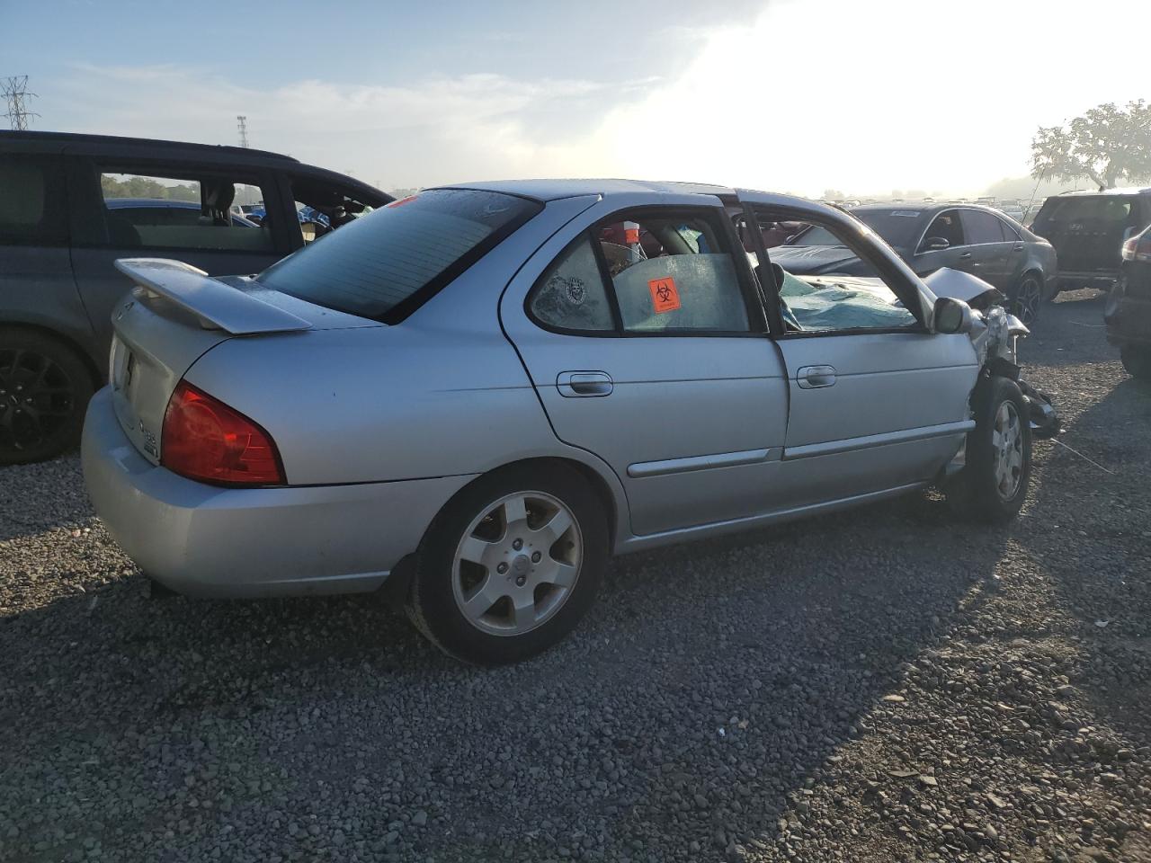 2006 Nissan Sentra VIN 3N1CB51D46L508282 Copart auction photo, front end / side damage thumbnail 3
