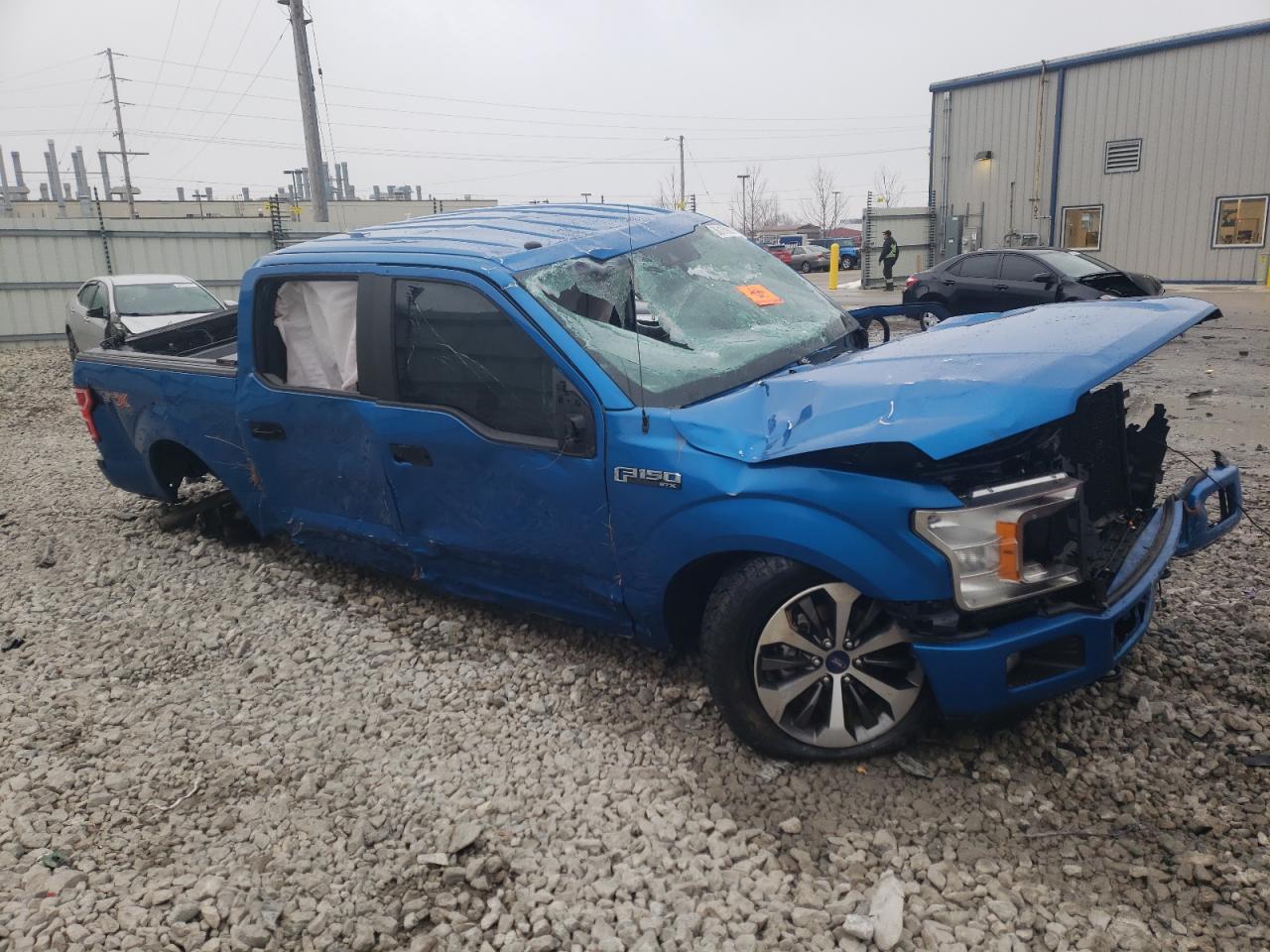 2019 Ford F-150 VIN 1FTEW1EP8KFB78318 Copart auction photo, rollover damage thumbnail 4