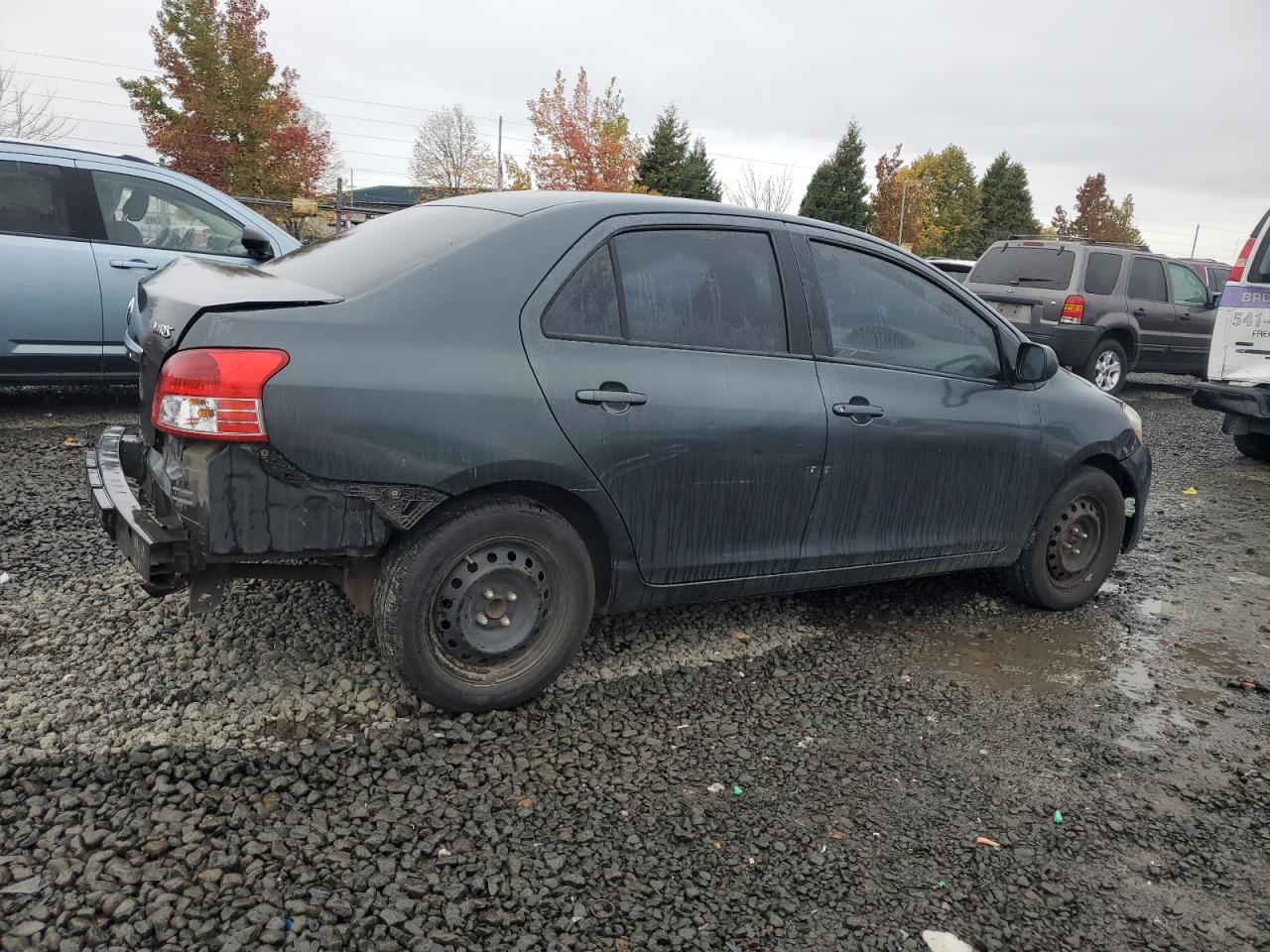 2010 Toyota Yaris VIN JTDBT4K38A1358862 Copart auction photo, rear end / front end damage thumbnail 3