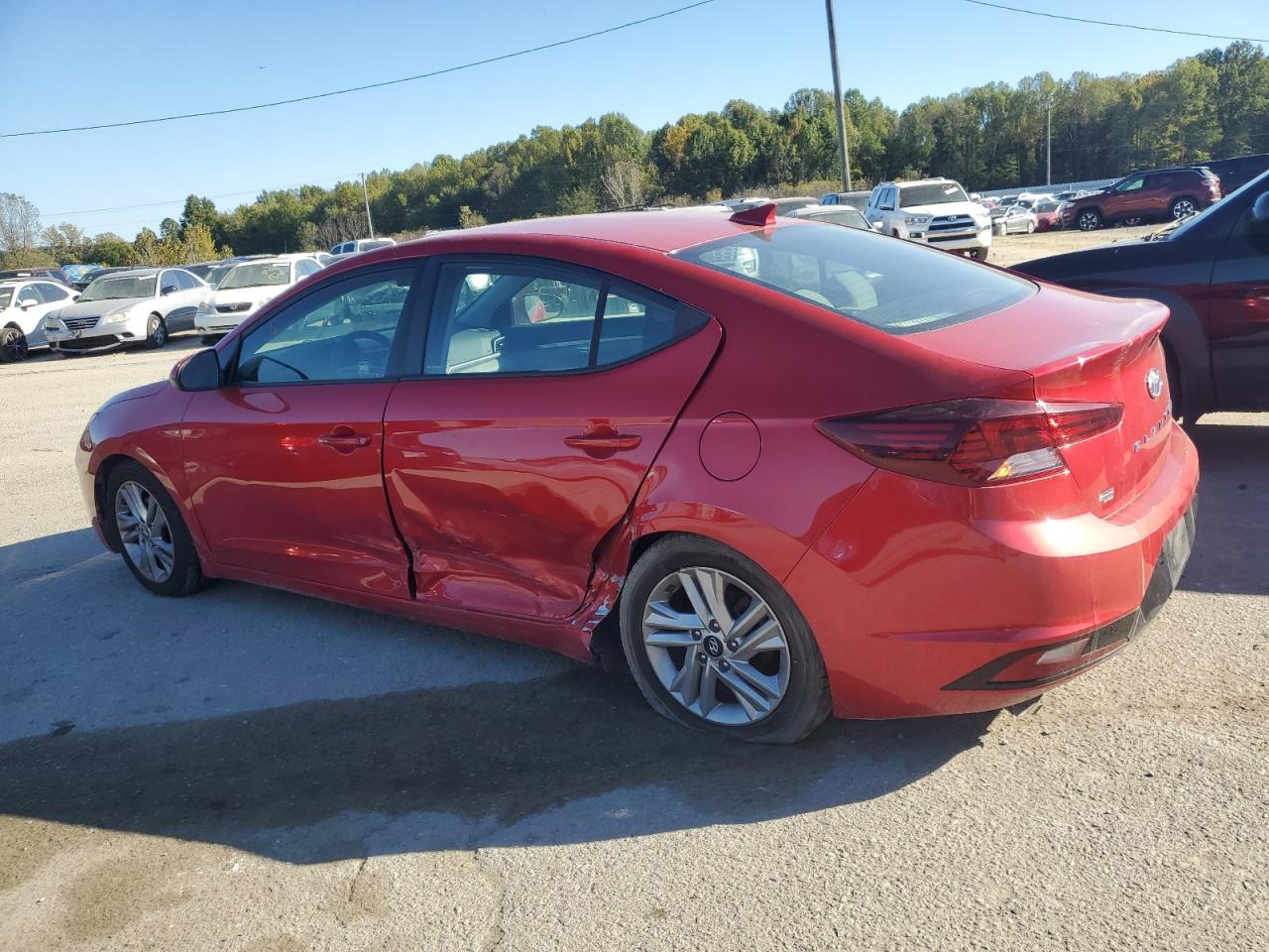 2020 Hyundai Elantra VIN 5NPD84LF5LH623882 Copart auction photo, side / minor dent/scratches damage thumbnail 2