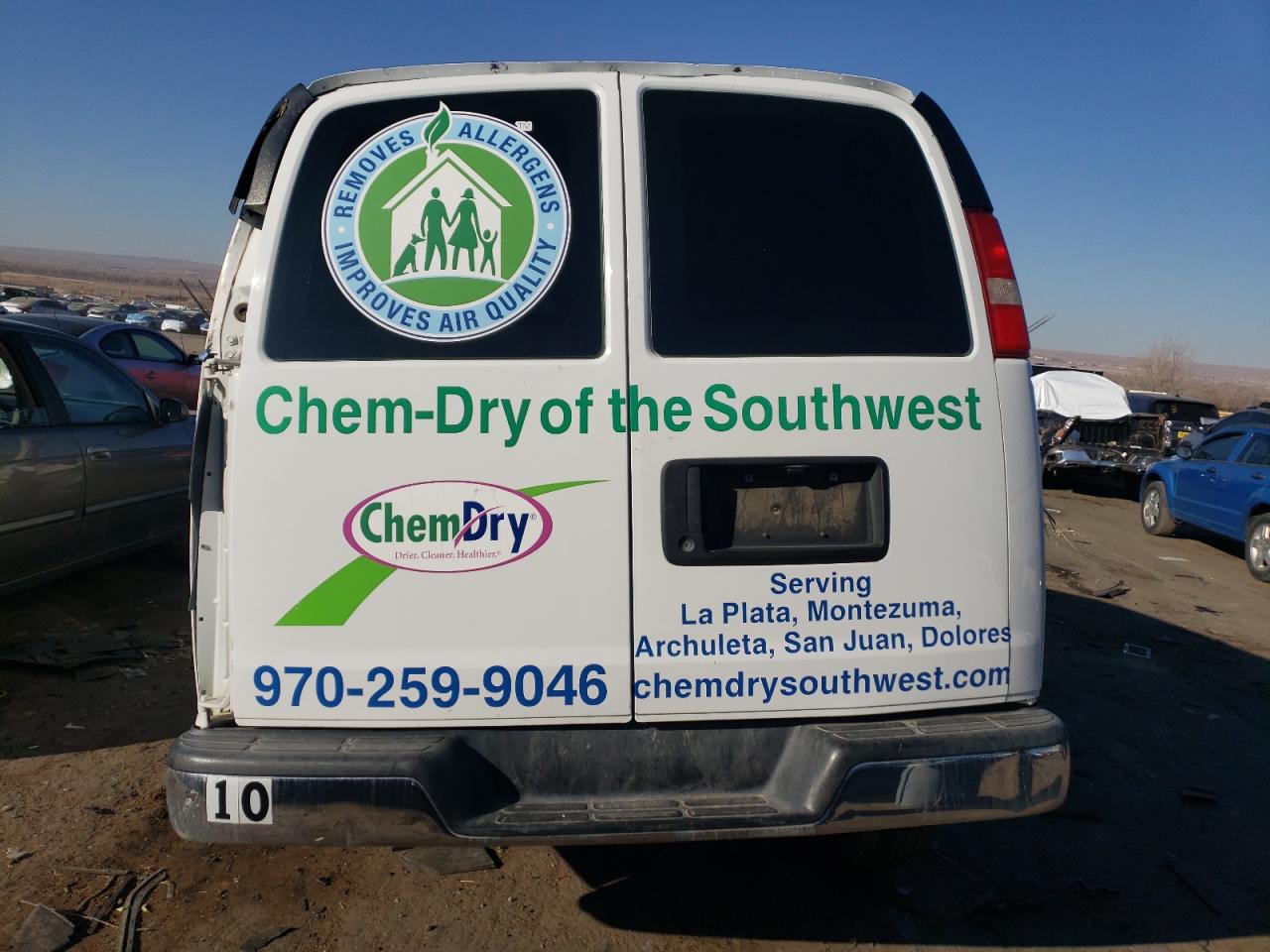 2013 Chevrolet Express VIN 1GCZGTBG4D1193235 Copart auction photo, all over damage thumbnail 6