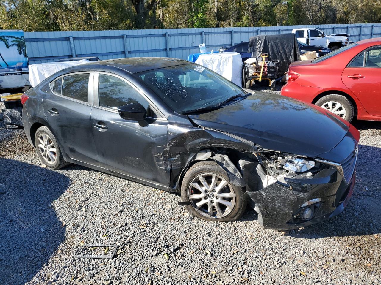 2015 Mazda 3 VIN 3MZBM1W70FM163323 Copart auction photo, front end damage thumbnail 4