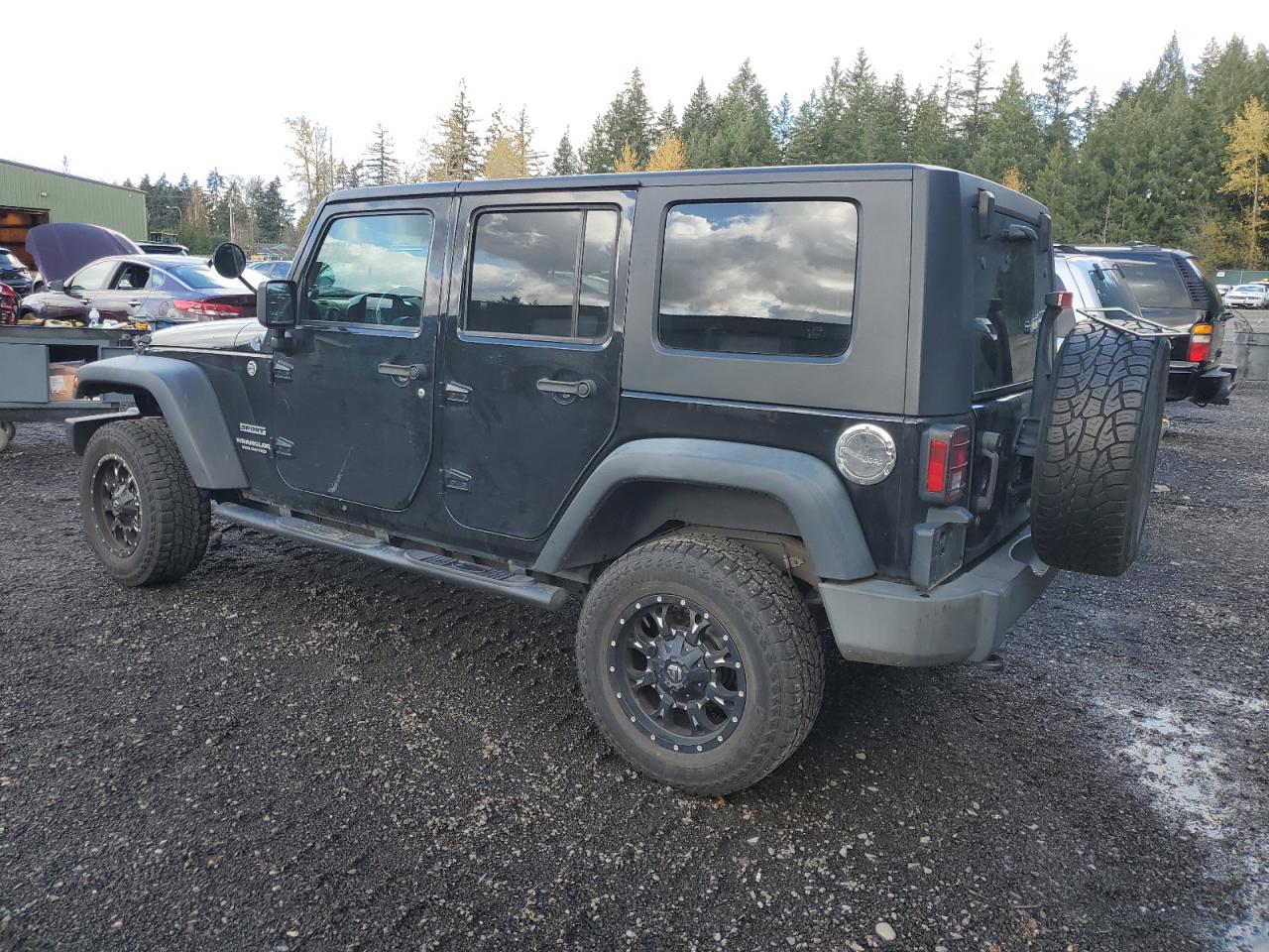2010 Jeep Wrangler VIN 1J4BA3H11AL218754 Copart auction photo, undercarriage / front end damage thumbnail 2