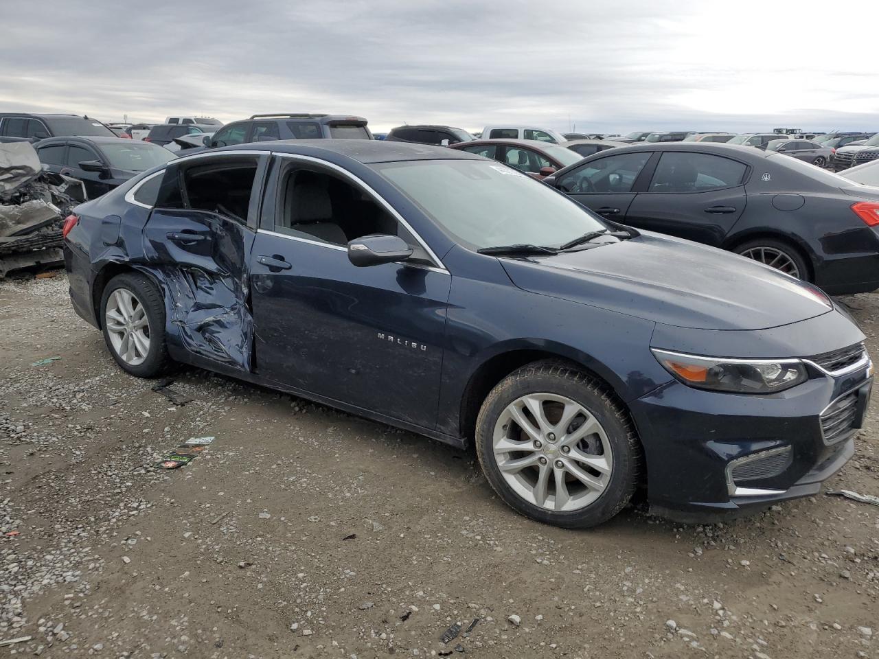 2016 Chevrolet Malibu VIN 1G1ZE5ST1GF212242 Copart auction photo, side / rear end damage thumbnail 4