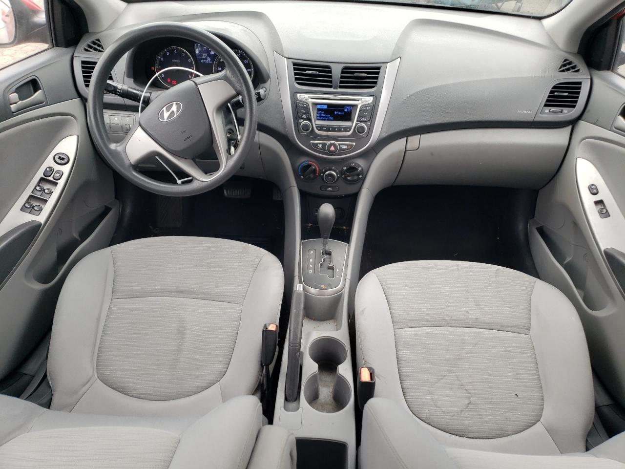 2015 Hyundai Accent VIN KMHCT4AE7FU795390 Copart auction photo, all over damage thumbnail 8