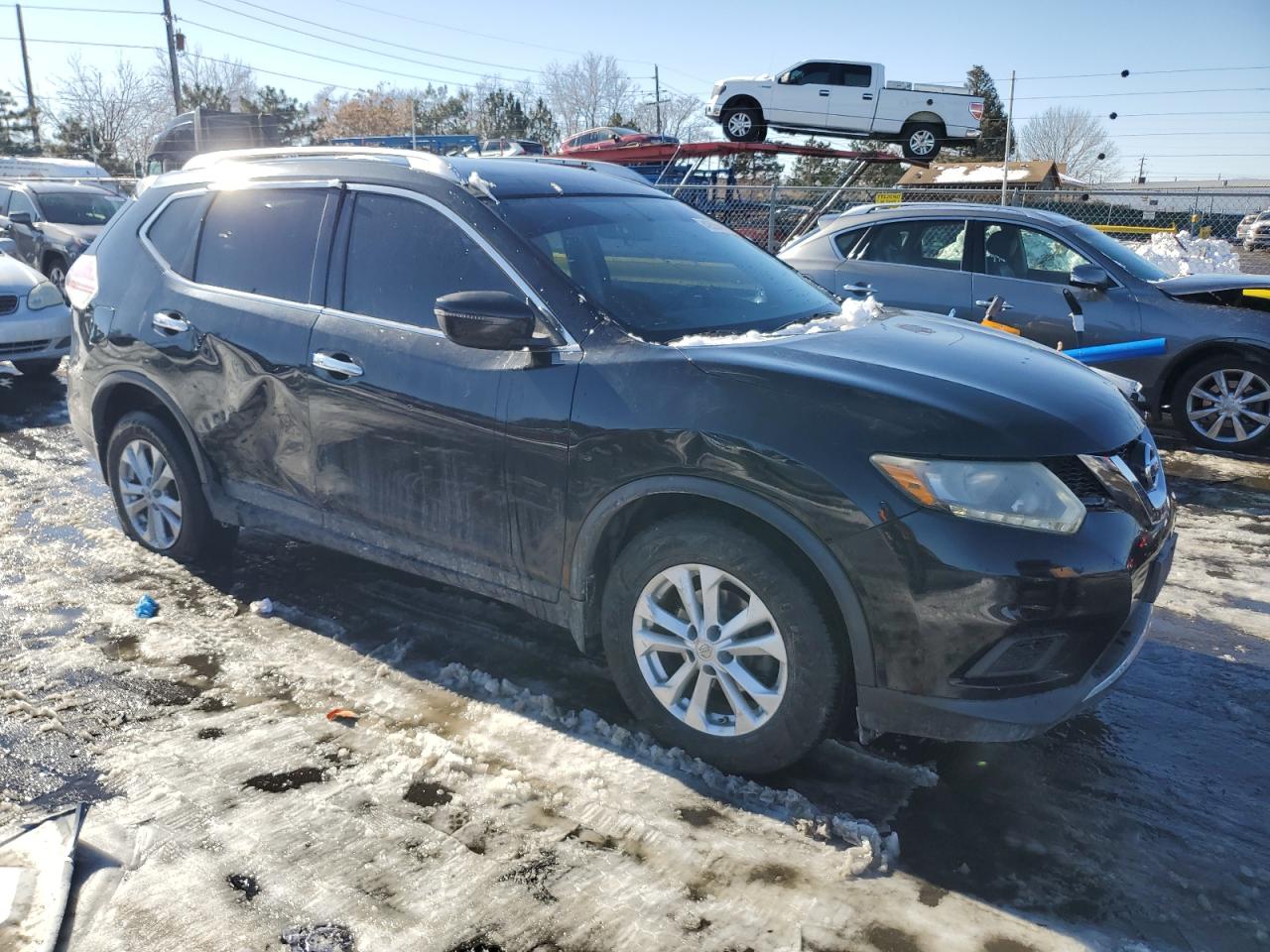 2016 Nissan Rogue VIN KNMAT2MV6GP598285 Copart auction photo, side / hail damage thumbnail 4