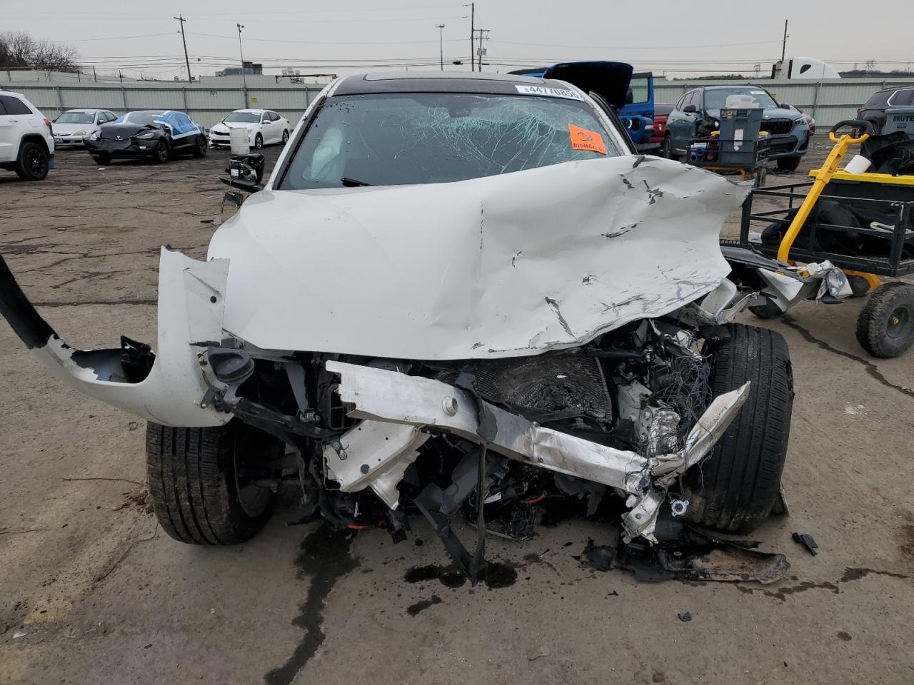 2018 BMW 3er VIN WBA8D9G51JNU72559 Copart auction photo, front end / side damage thumbnail 5
