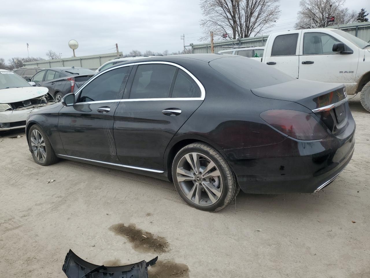 2019 Mercedes-Benz C-klasse VIN 55SWF8DB8KU293605 Copart auction photo, front end damage thumbnail 2