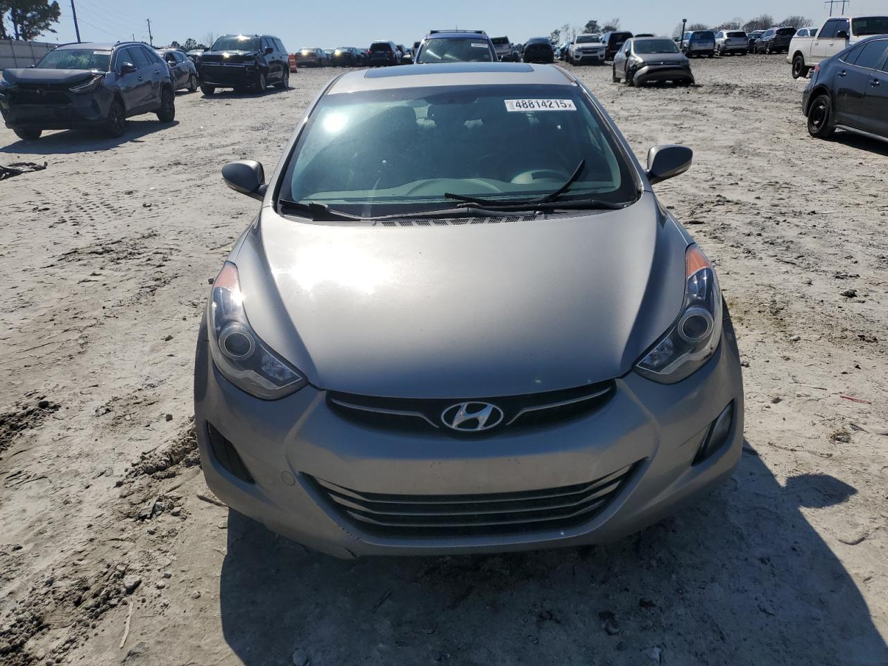 2012 Hyundai Elantra VIN KMHDH4AE5CU443779 Copart auction photo, rear end damage thumbnail 5