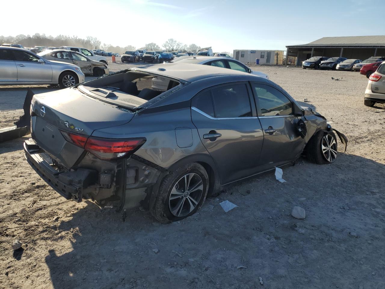 2020 Nissan Sentra VIN 3N1AB8CV2LY277301 Copart auction photo, rollover damage thumbnail 3