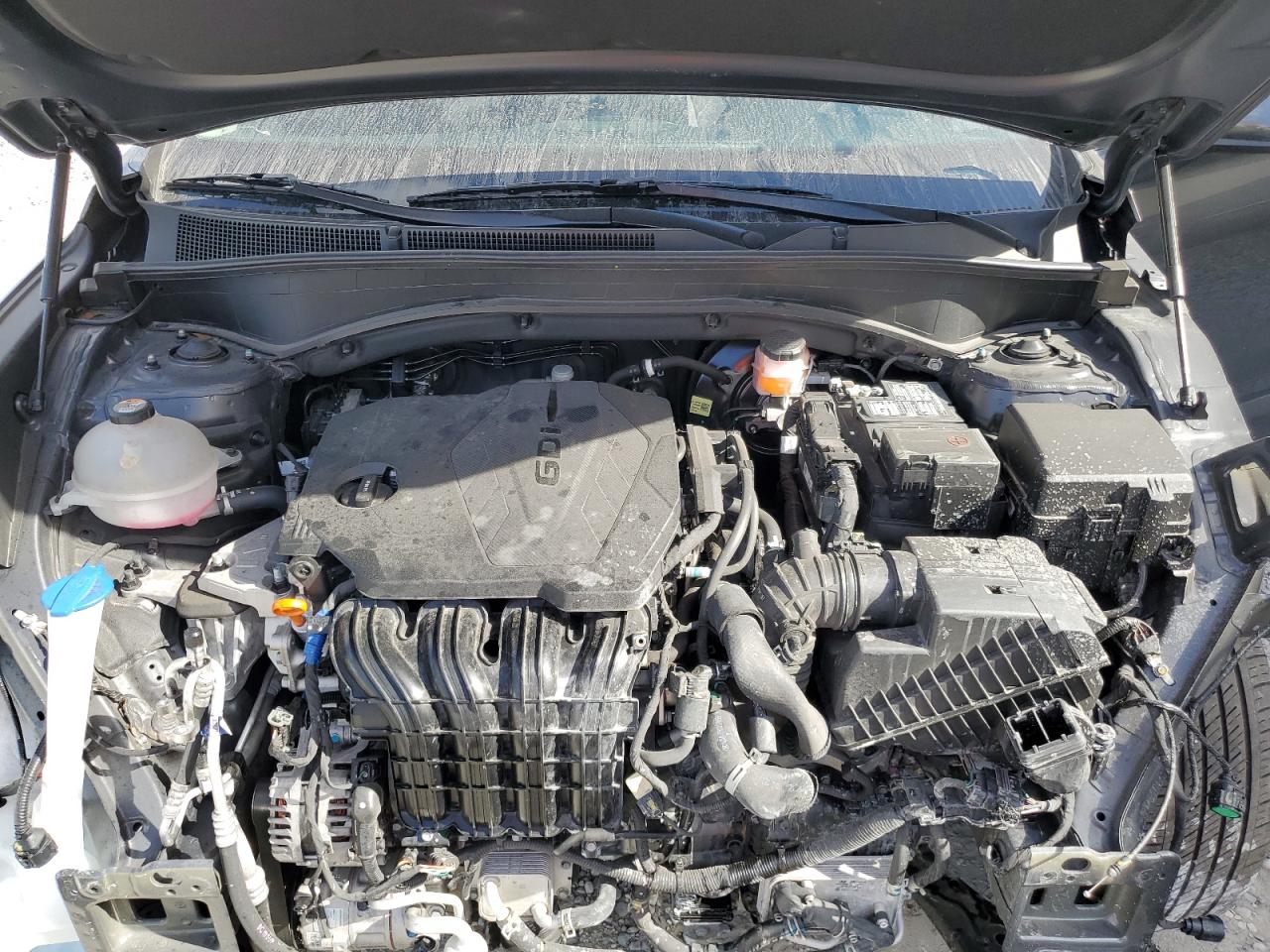 2023 Hyundai Santa Fe VIN 5NMS1DAJ3PH599068 Copart auction photo, front end damage thumbnail 14