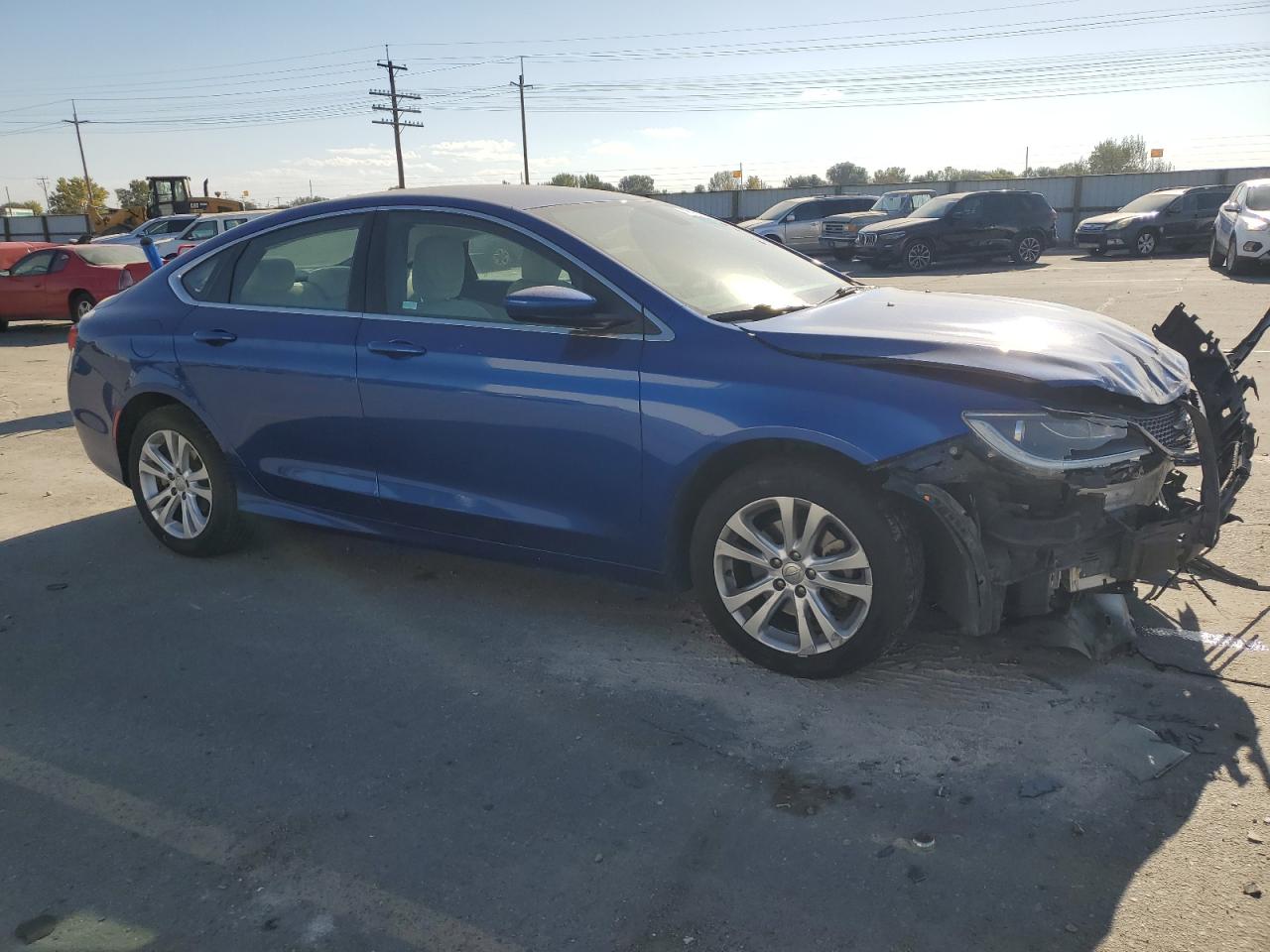 2015 Chrysler 200 VIN 1C3CCCAB3FN660667 Copart auction photo, front end damage thumbnail 4