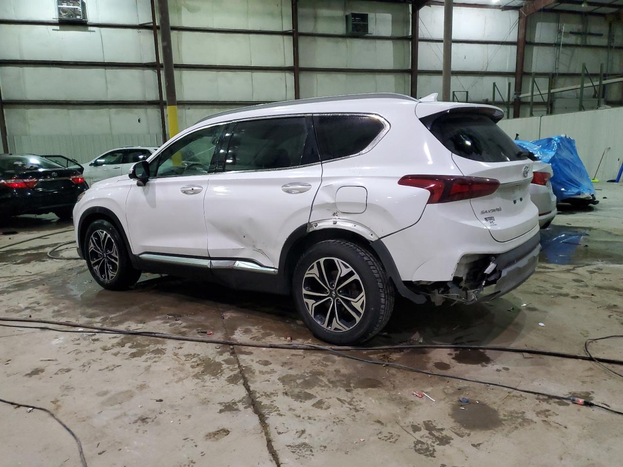 2019 Hyundai Santa Fe VIN 5NMS53AA4KH073040 Copart auction photo, side / rear end damage thumbnail 2
